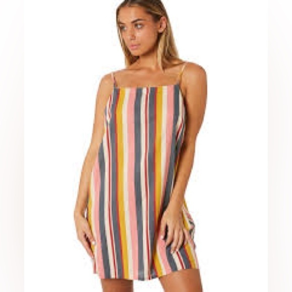 Rusty,Form-Flattering Vertical Stripes,Fun,Flirty & Fabulous,Adjustable Straps